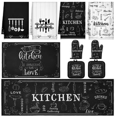 Fourluoo vue d'ensemble de l'ensemble 10 pièces, présentation pratique pour la cuisine