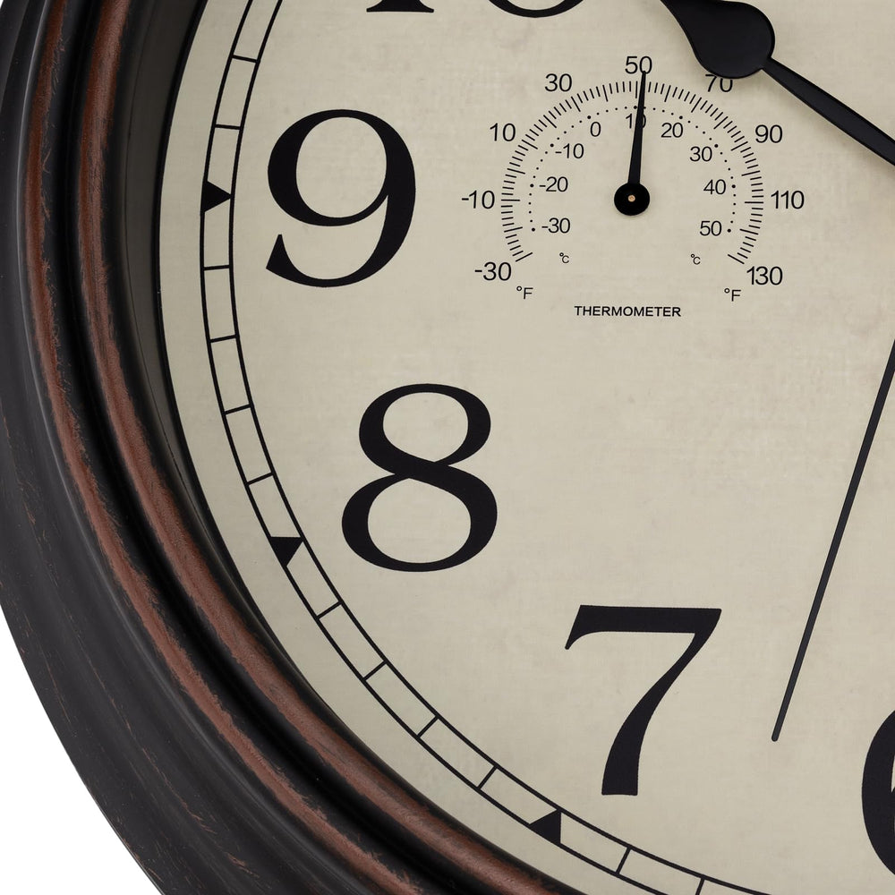 Foxtop horloge dans salle de bain, résiste aux éclaboussures et humidité