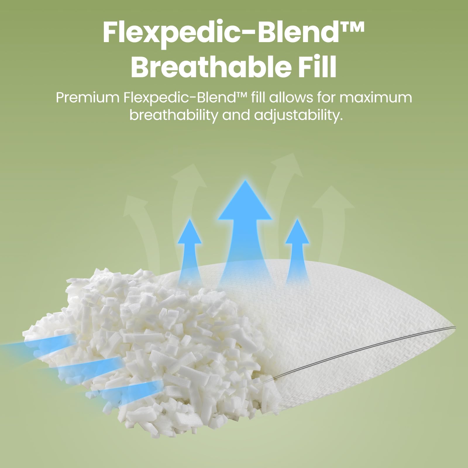 FP FLEXPEDIC oreiller en usage dormeur côté alignement cervical optimisé