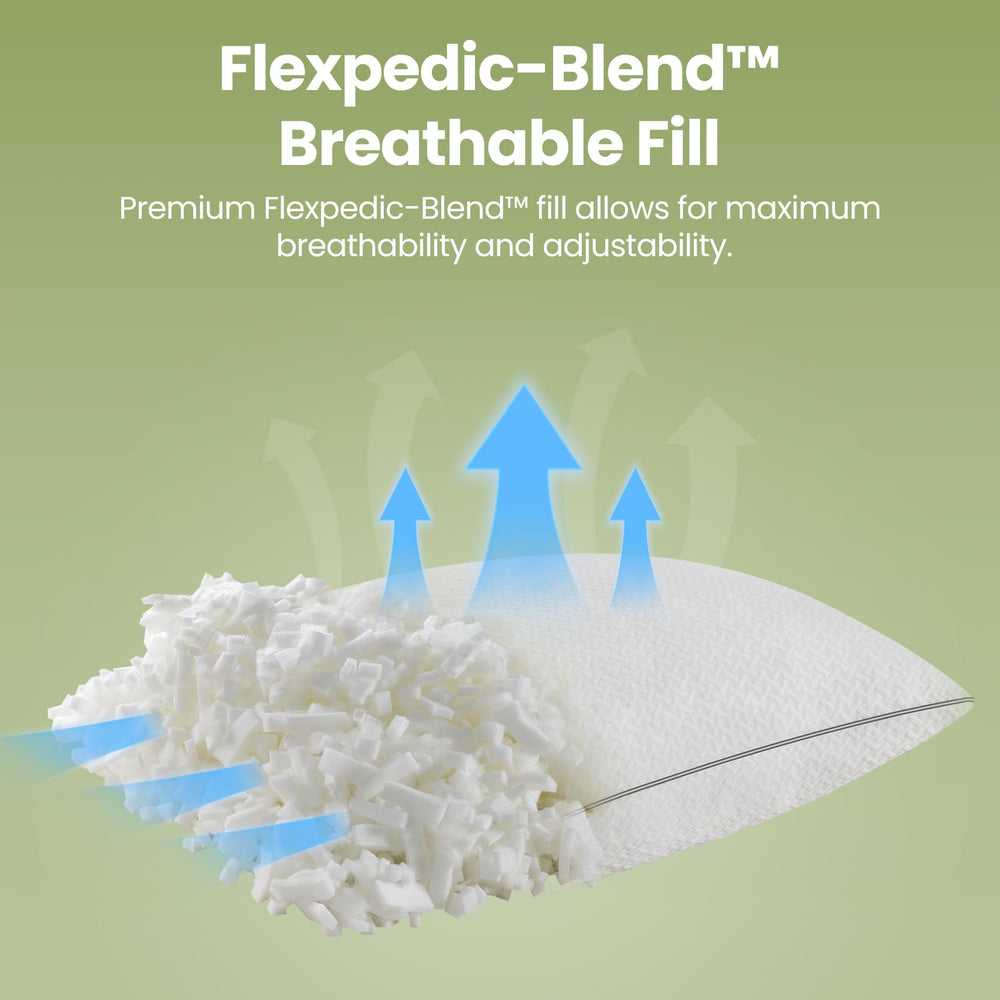 FP FLEXPEDIC oreiller en usage dormeur côté alignement cervical optimisé