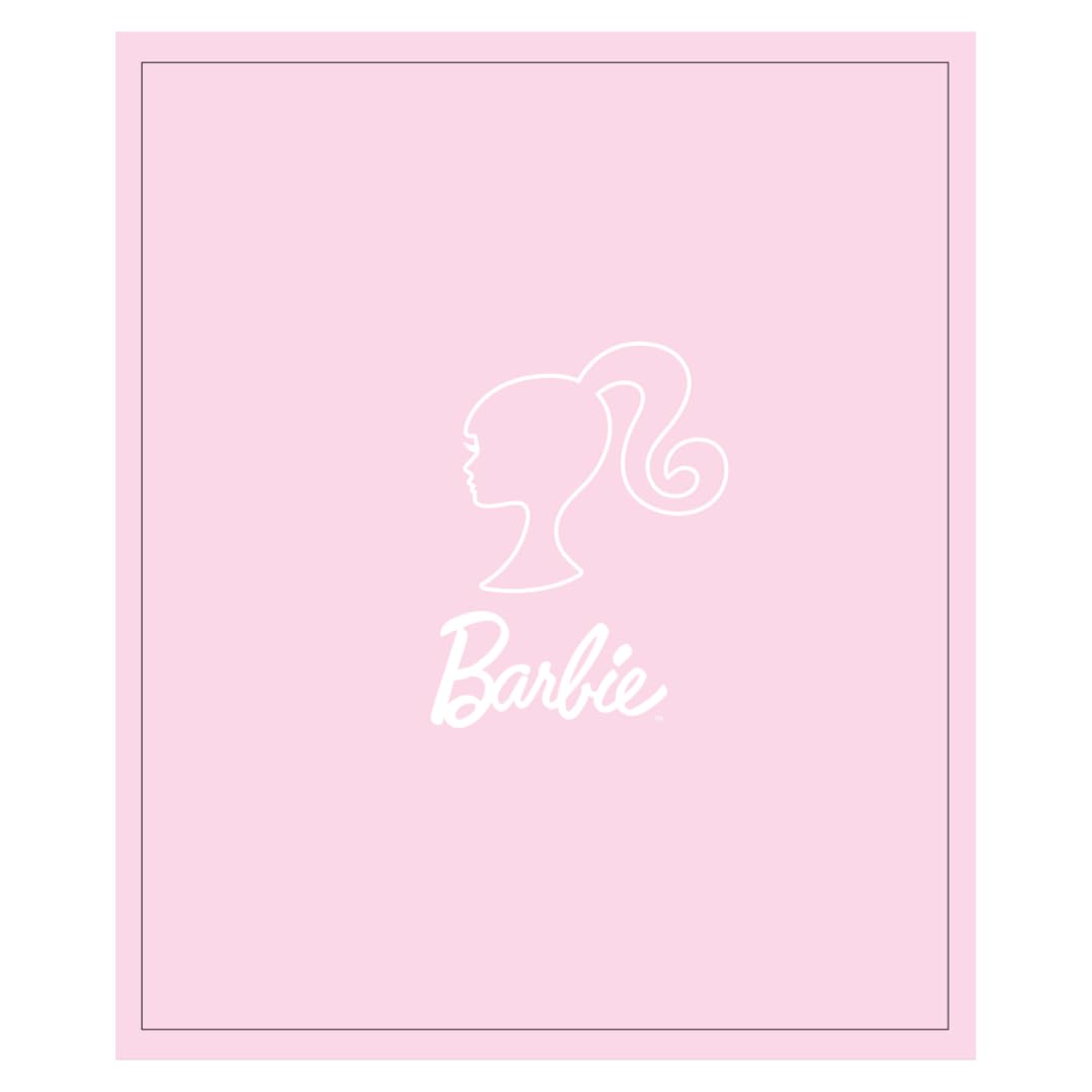 Franco couverture Barbie vue frontale sur canapé, confort décoratif