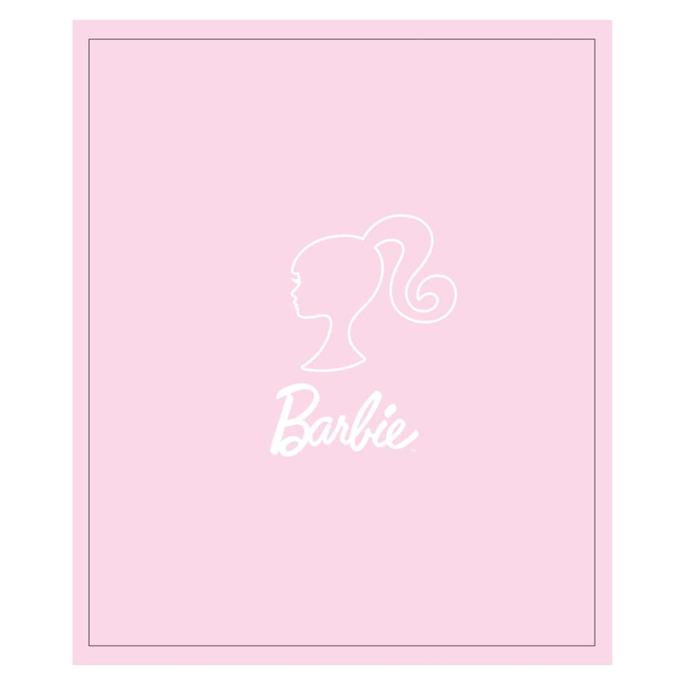 Franco couverture Barbie vue frontale sur canapé, confort décoratif