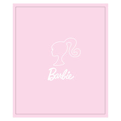 Franco couverture Barbie vue frontale sur canapé, confort décoratif