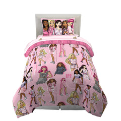 Franco Barbie face avant de la parure montrant design Barbie coloré et joyeux