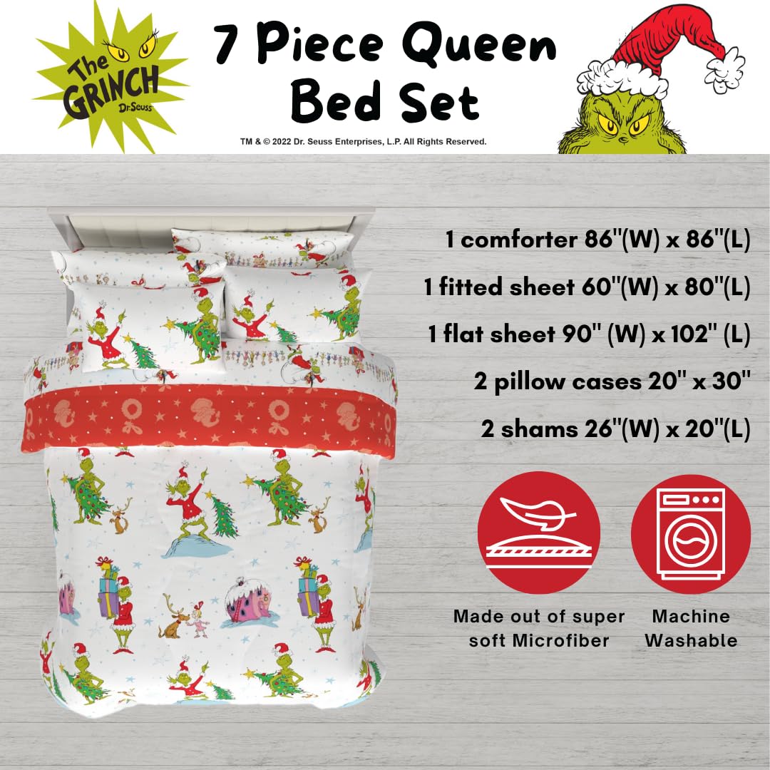 Franco Grinch By Dr. Seuss gros plan imprimé montrant couleurs vives durables