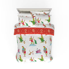 Franco Grinch By Dr. Seuss couette face joyeuse apportant décor festif