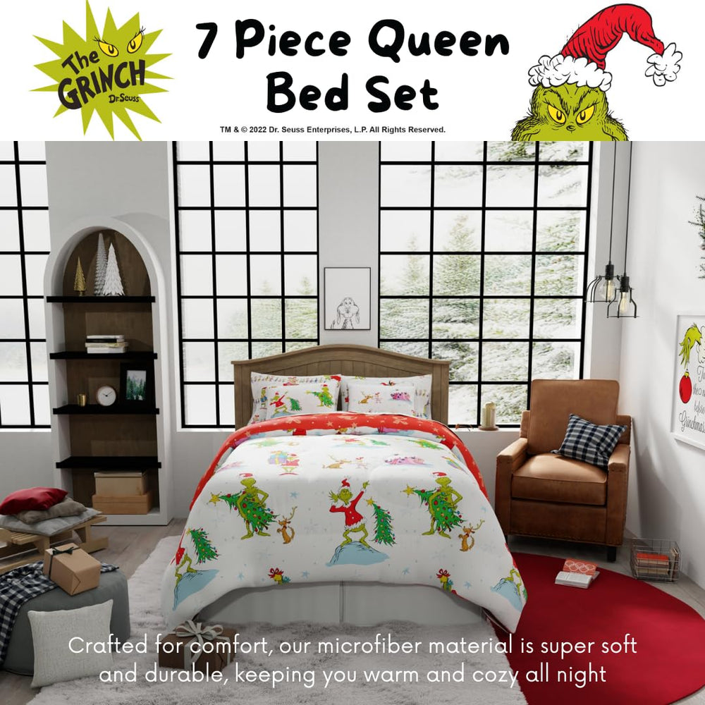 Franco Grinch By Dr. Seuss texture microfibre ultra-douce pour confort