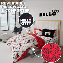 Franco Hello Kitty couette réversible face claire présentant design apaisant