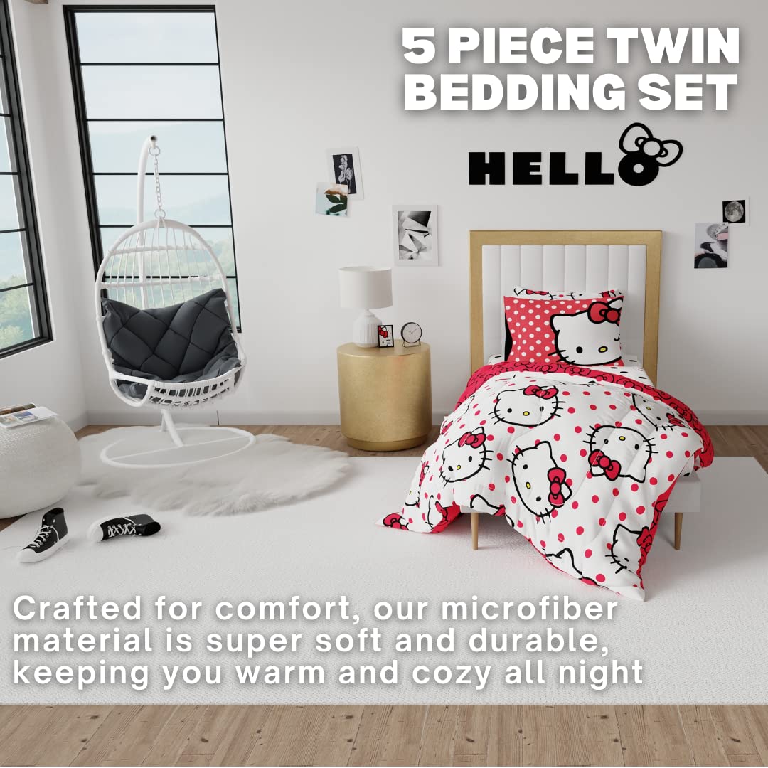 Franco Hello Kitty gros plan sur la texture microfibre pour un toucher doux