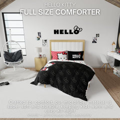 Franco Hello Kitty verso imprimé de visages, ambiance ludique et chaleureuse