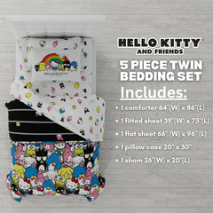 Franco Hello Kitty couette réversible côté motif apportant fantaisie à la chambre