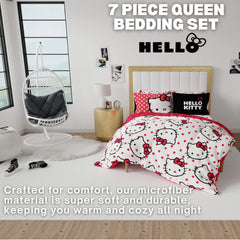 Franco Hello Kitty gros plan microfibre montrant texture douce et confort
