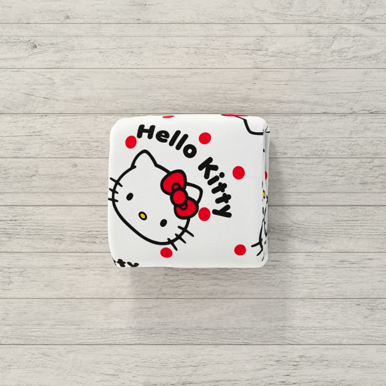 Franco détail imprimé du visage Hello Kitty vibrant pour décoration