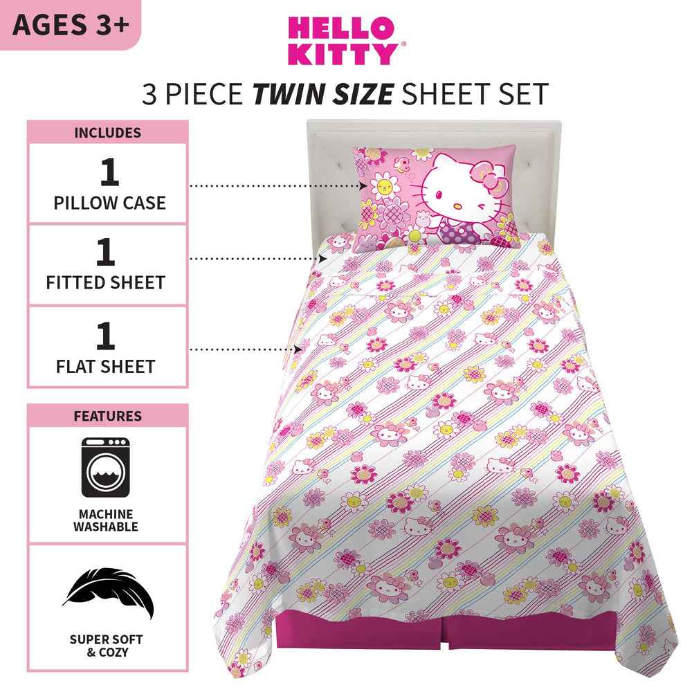 Franco Hello Kitty taie colorée visible, apporte couleur et personnalité au lit