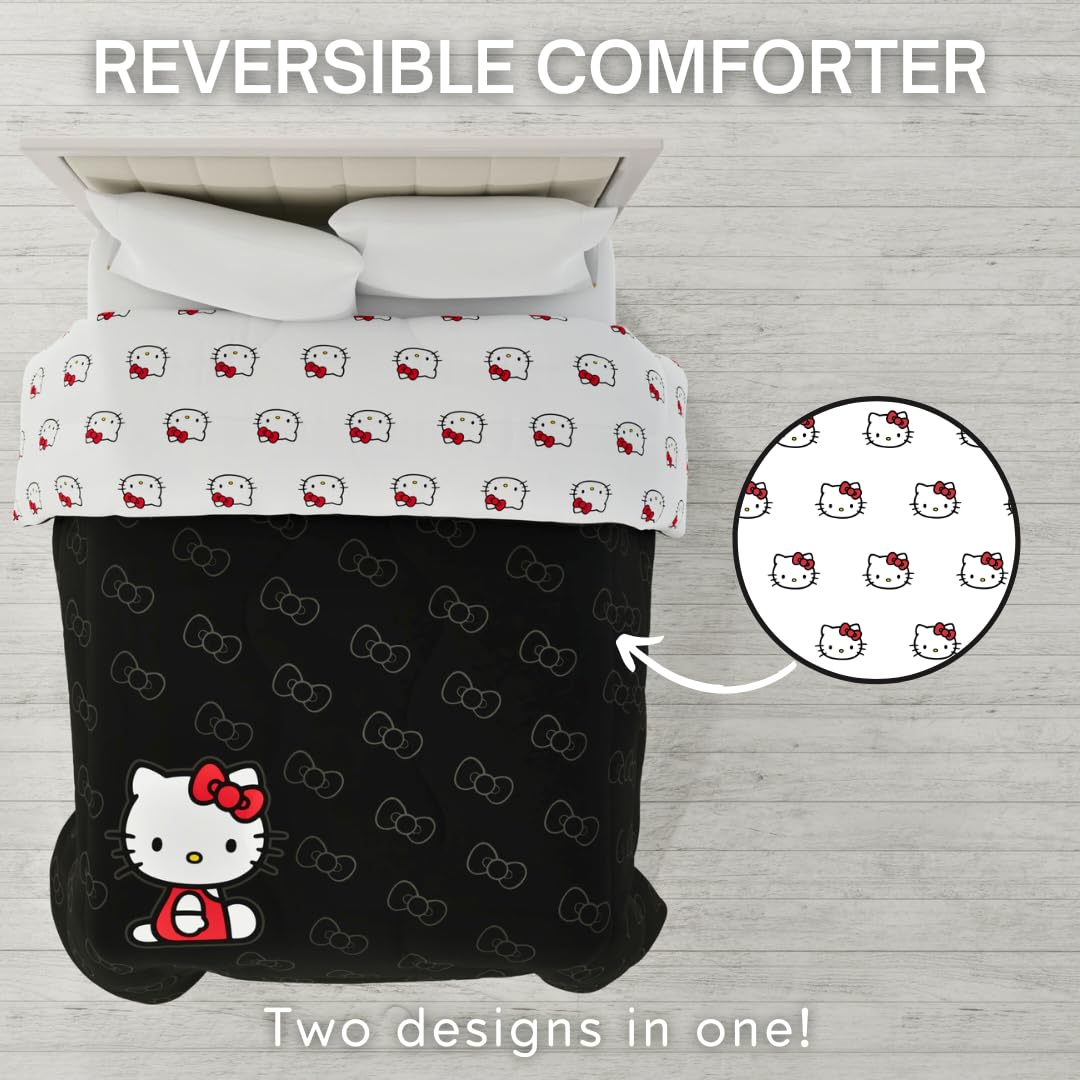 Franco Hello Kitty gros plan microfibre douce, toucher confortable et durable
