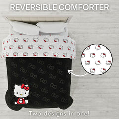 Franco Hello Kitty gros plan microfibre douce, toucher confortable et durable