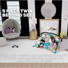 Franco Hello Kitty gros plan microfibre montrant douceur et confort durable