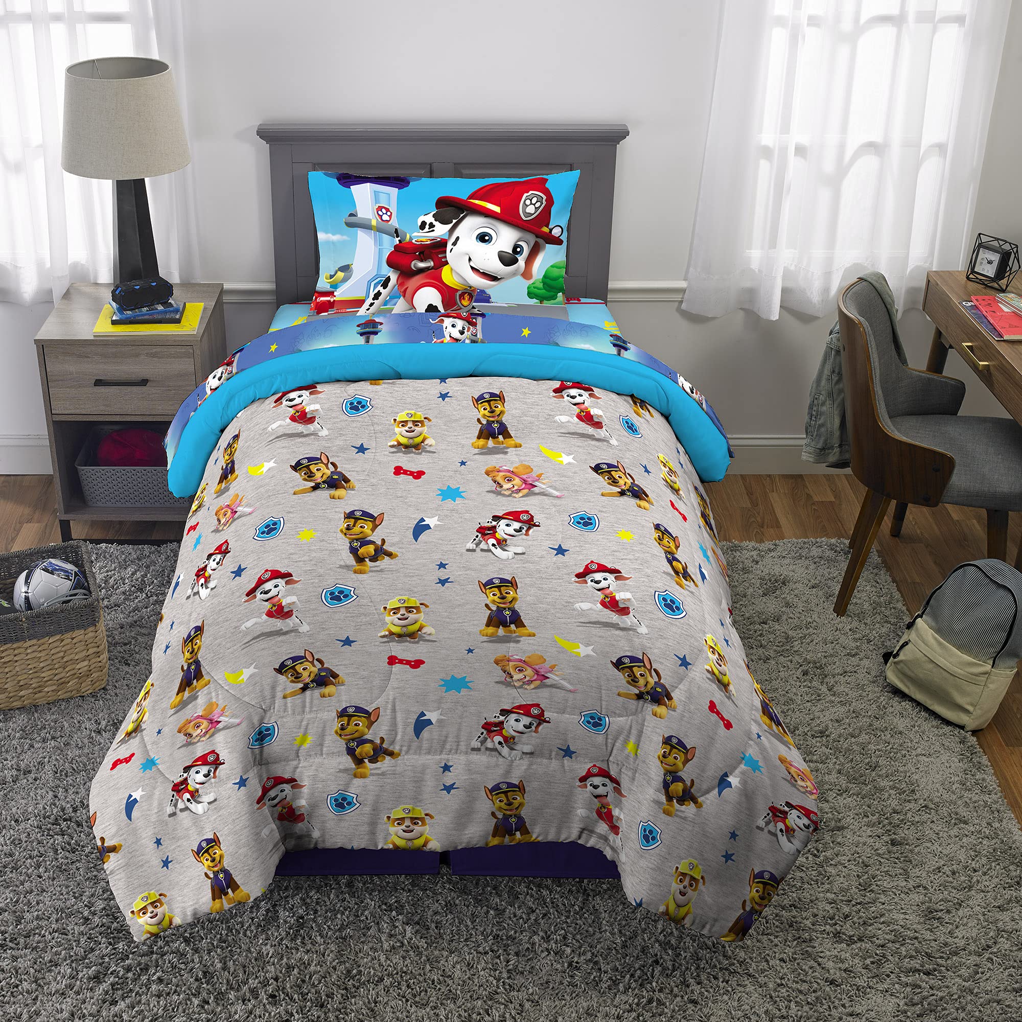 Franco parure Paw Patrol échelle et matelas pour comparaison, guide de taille clair