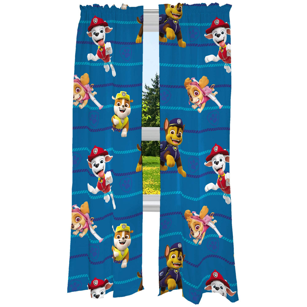 Franco rideaux Paw Patrol vue face avant décor coloré