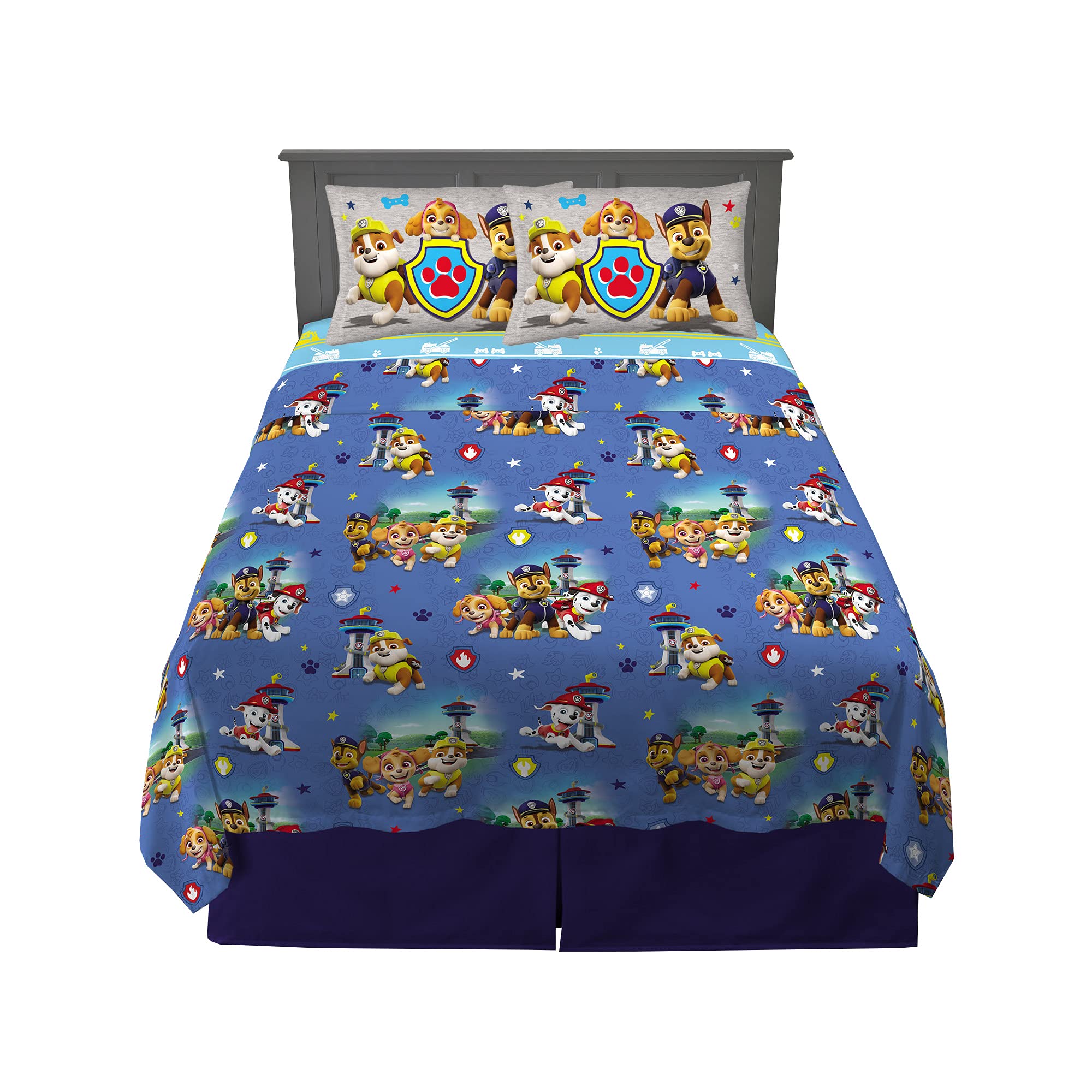 Franco packaging parure Paw Patrol montrant le set complet et la personnalité du produit