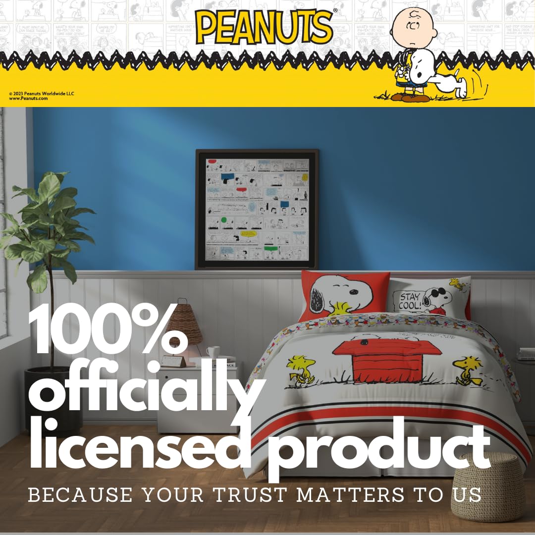 Franco Peanuts comparaison taille sur lit pleine taille confirmant un ajustement standard