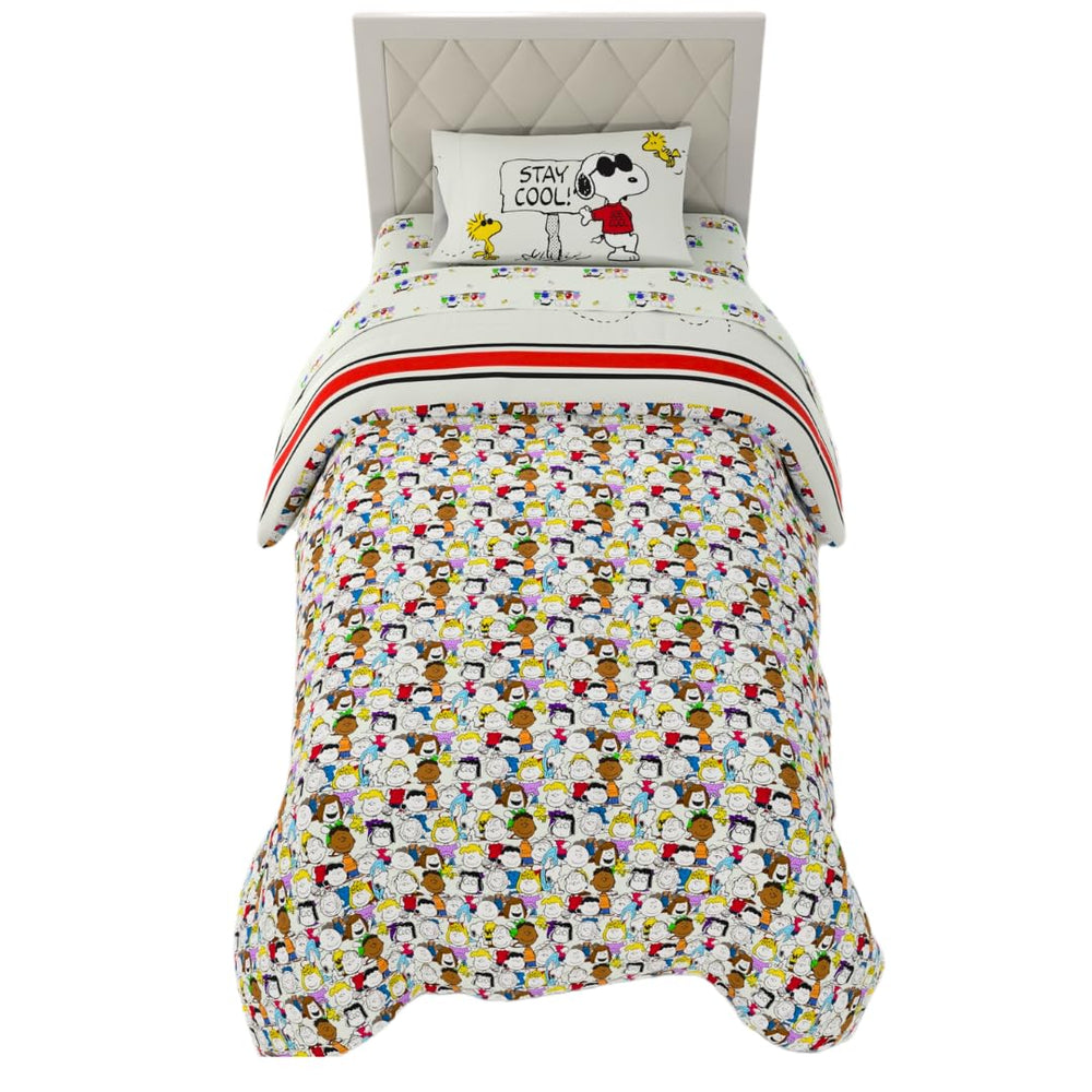 Franco couette verso motif Peanuts complet, change facilement l'ambiance