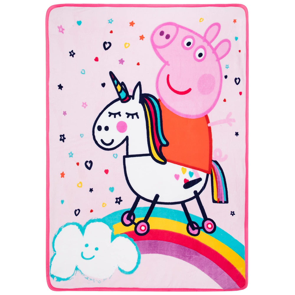 Franco gros plan imprimé Peppa et licorne pour un motif enfantin attrayant