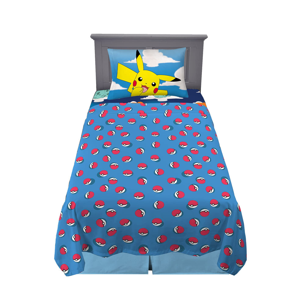 Franco parure Pokémon face avant emballage montrant personnages et couleur vive bénéfice décoration