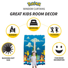 Franco gros plan du motif Pokémon, couleurs vives pour décor enfantin