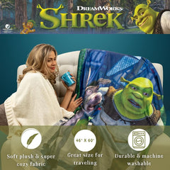 Franco Shrek comparaison d'échelle montrant dimensions 46 x 60 pouces