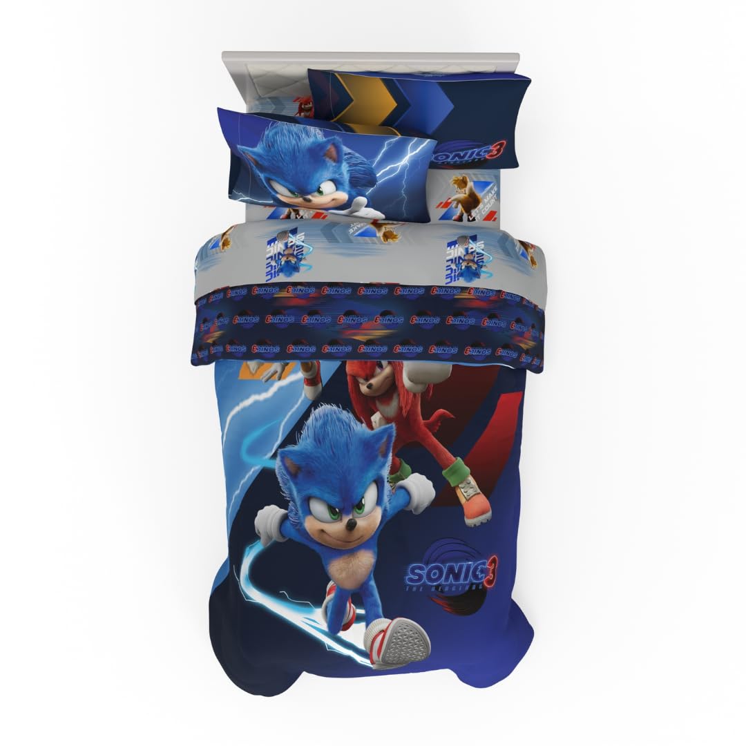 Franco couette Sonic face action montrant personnages et ambiance dynamique