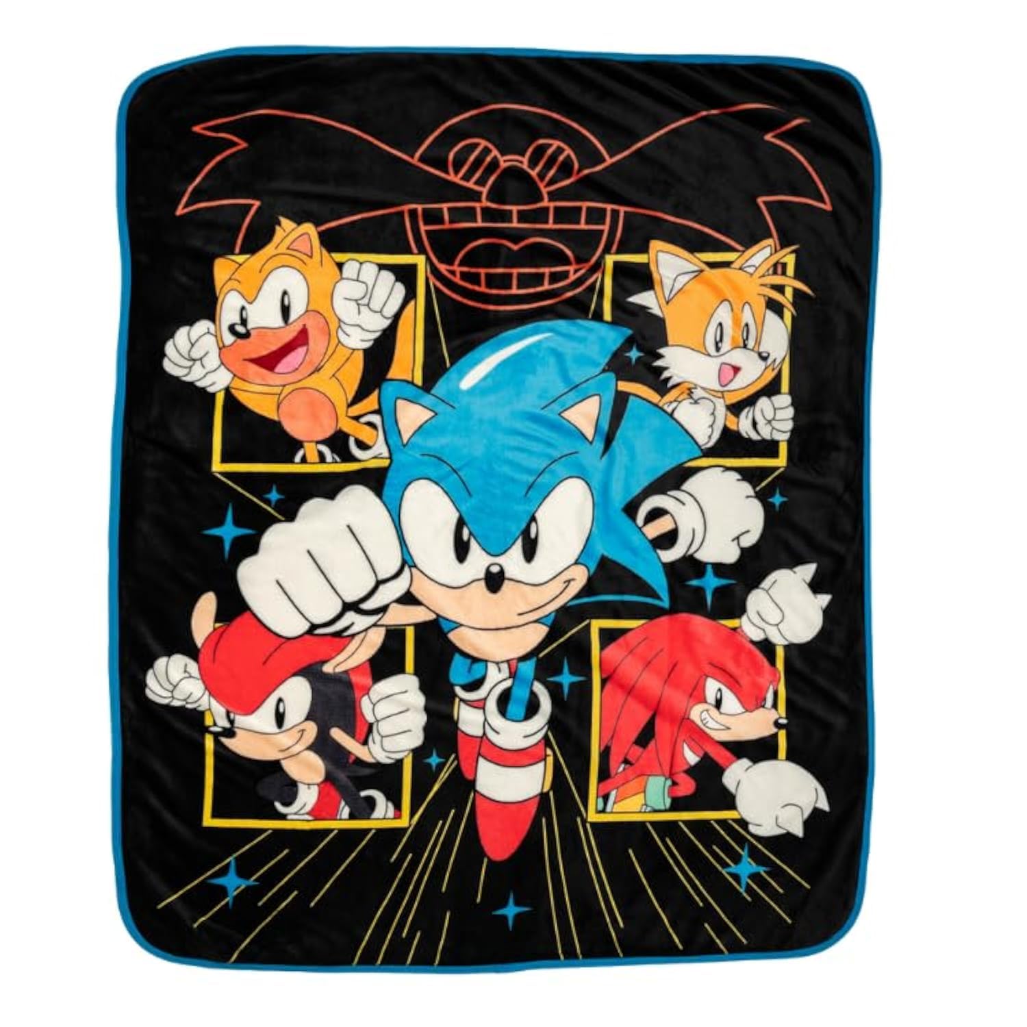 Franco Sonic face imprimée montrant personnages et confort visuel