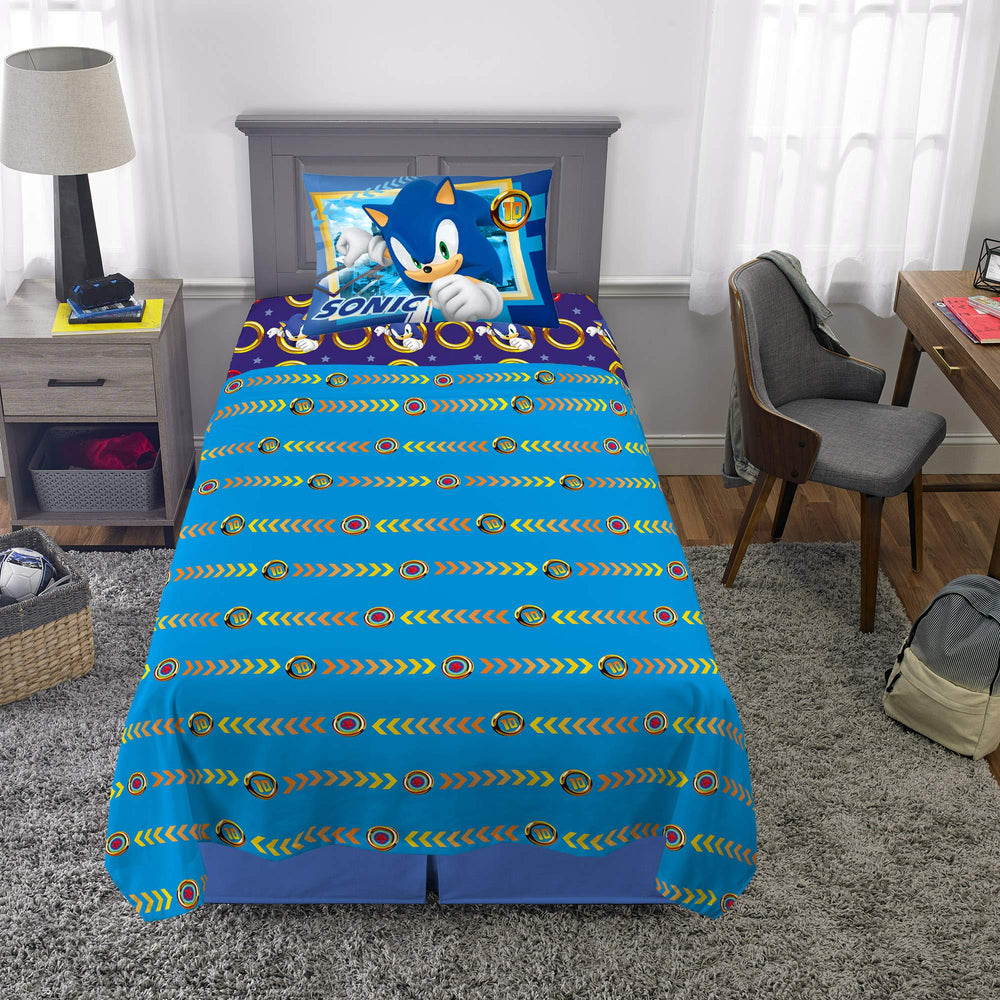 Franco taie d'oreiller avec Sonic, Knuckles et Tails, apporte personnalité et couleur