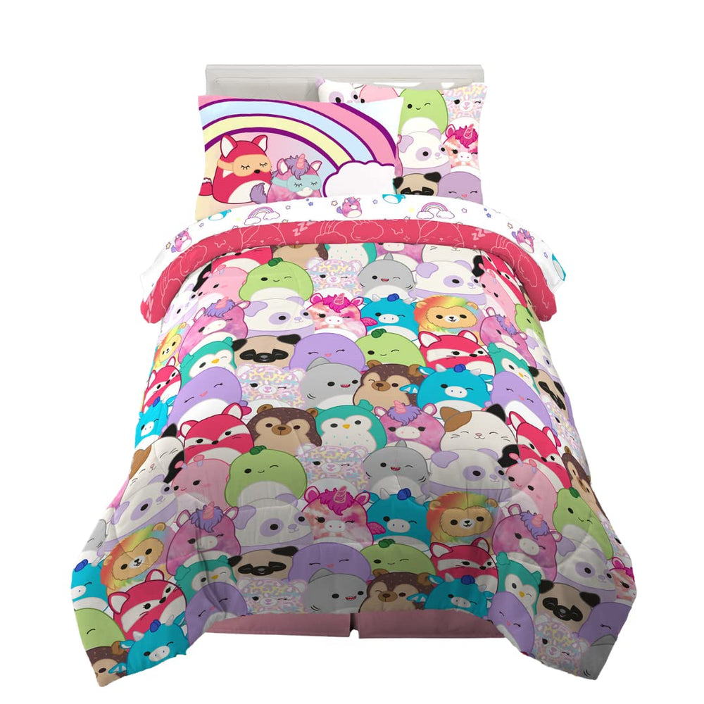Franco Squishmallows face avant montrant motif et couleurs vives pour chambre enfant