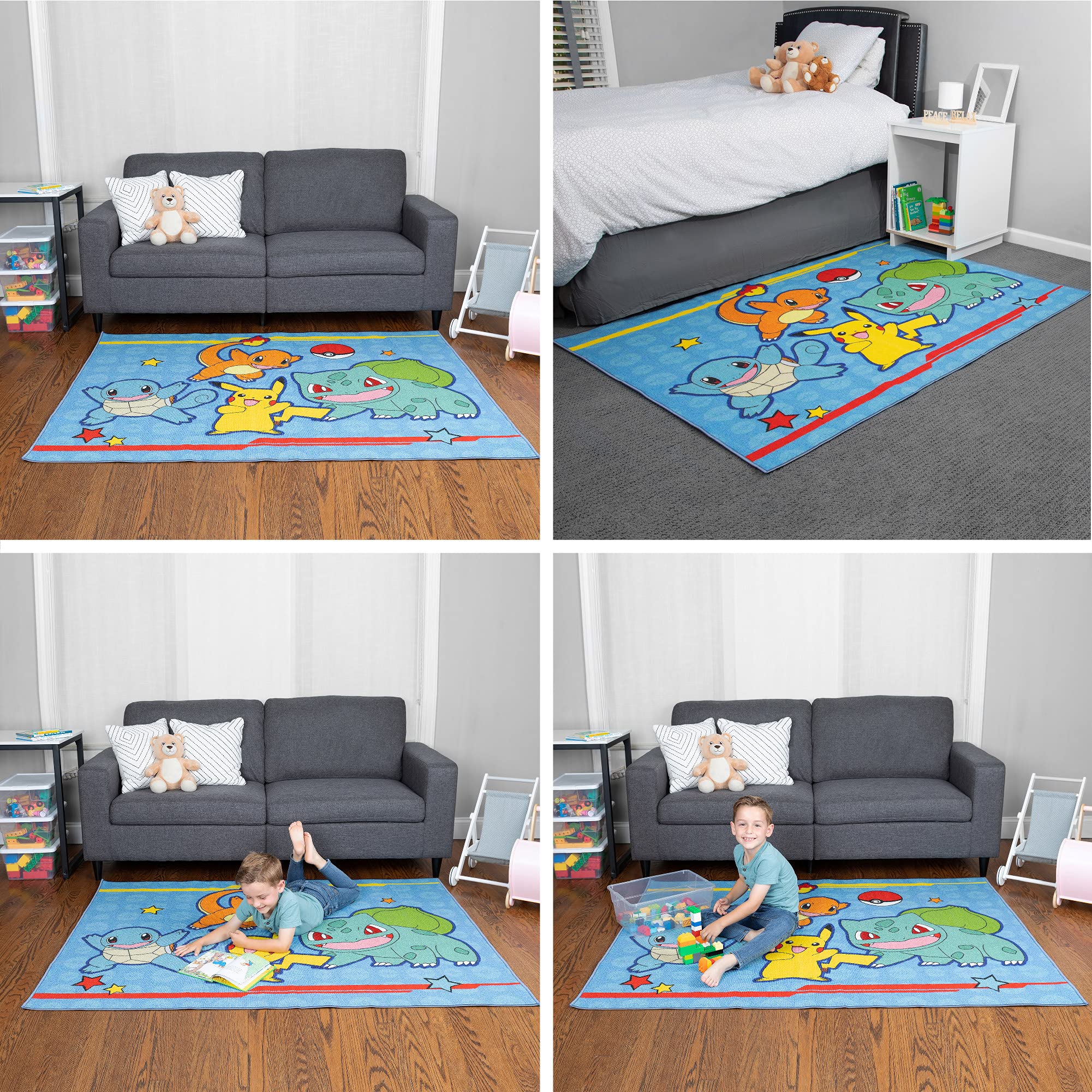 Franco tapis Pokémon comparaison dimensions illustrant surface de jeu