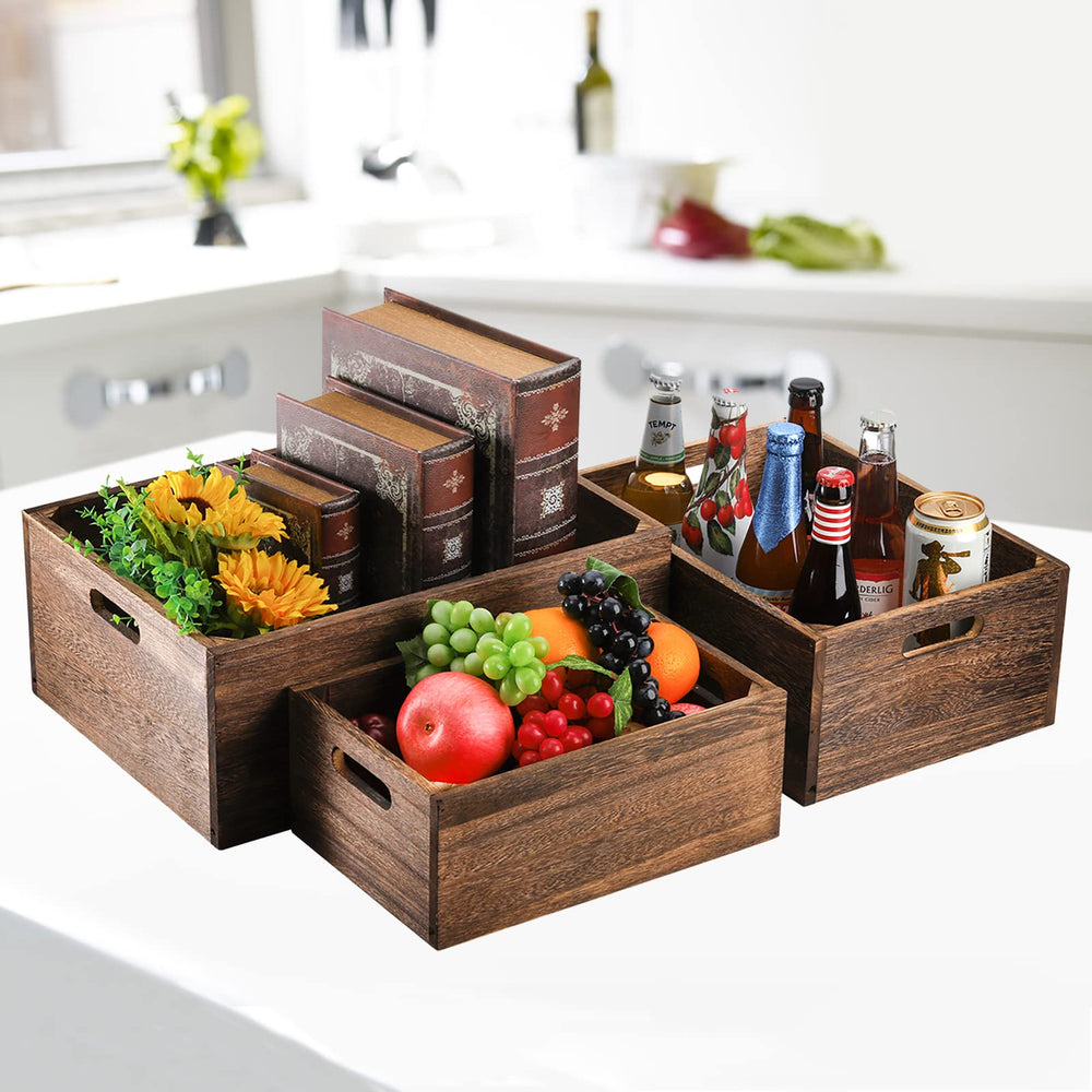 Frcctre caisses utilisées en cuisine pour contenir fruits et ustensiles pratiques