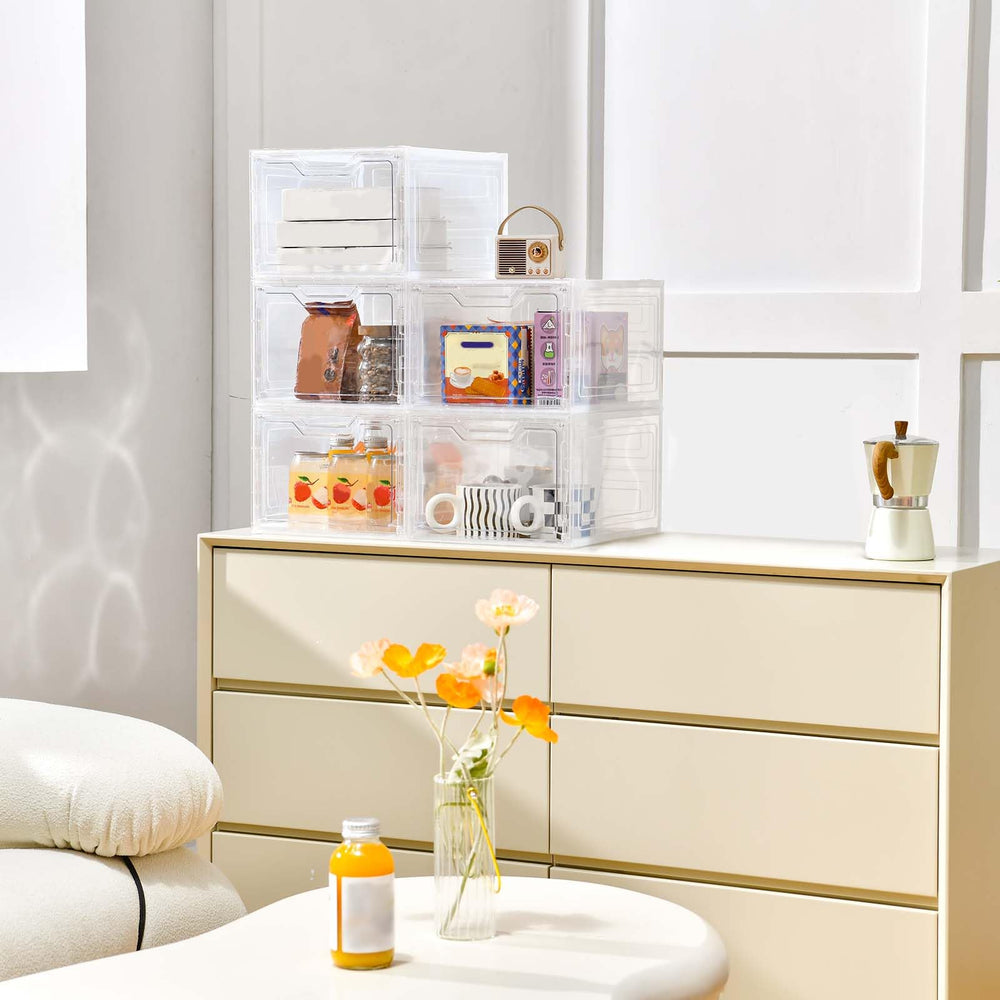 Freebat ensemble de dix bacs dans un placard pour organisation optimisée