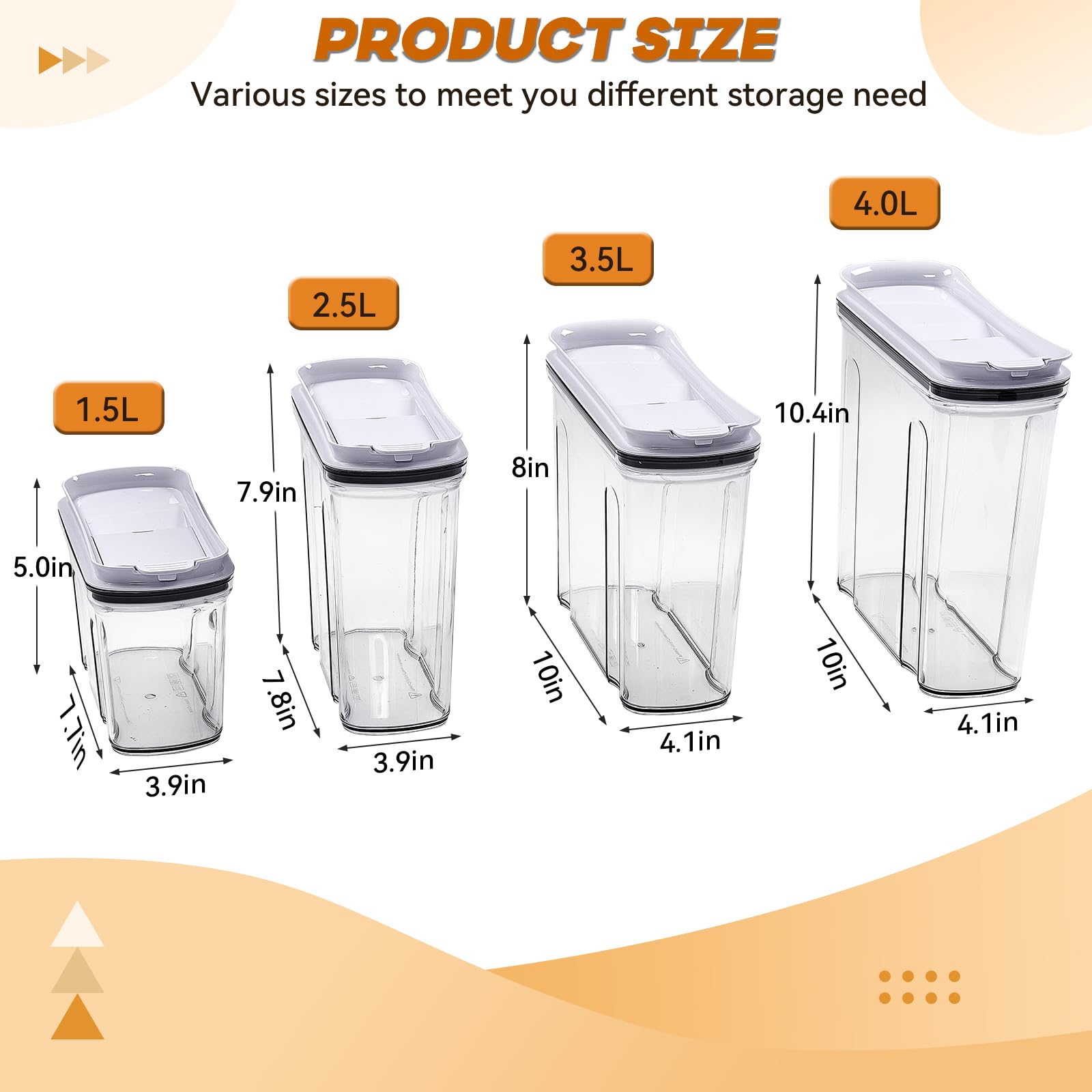 FreshKeeper comparaison taille 4L montrant capacité utile