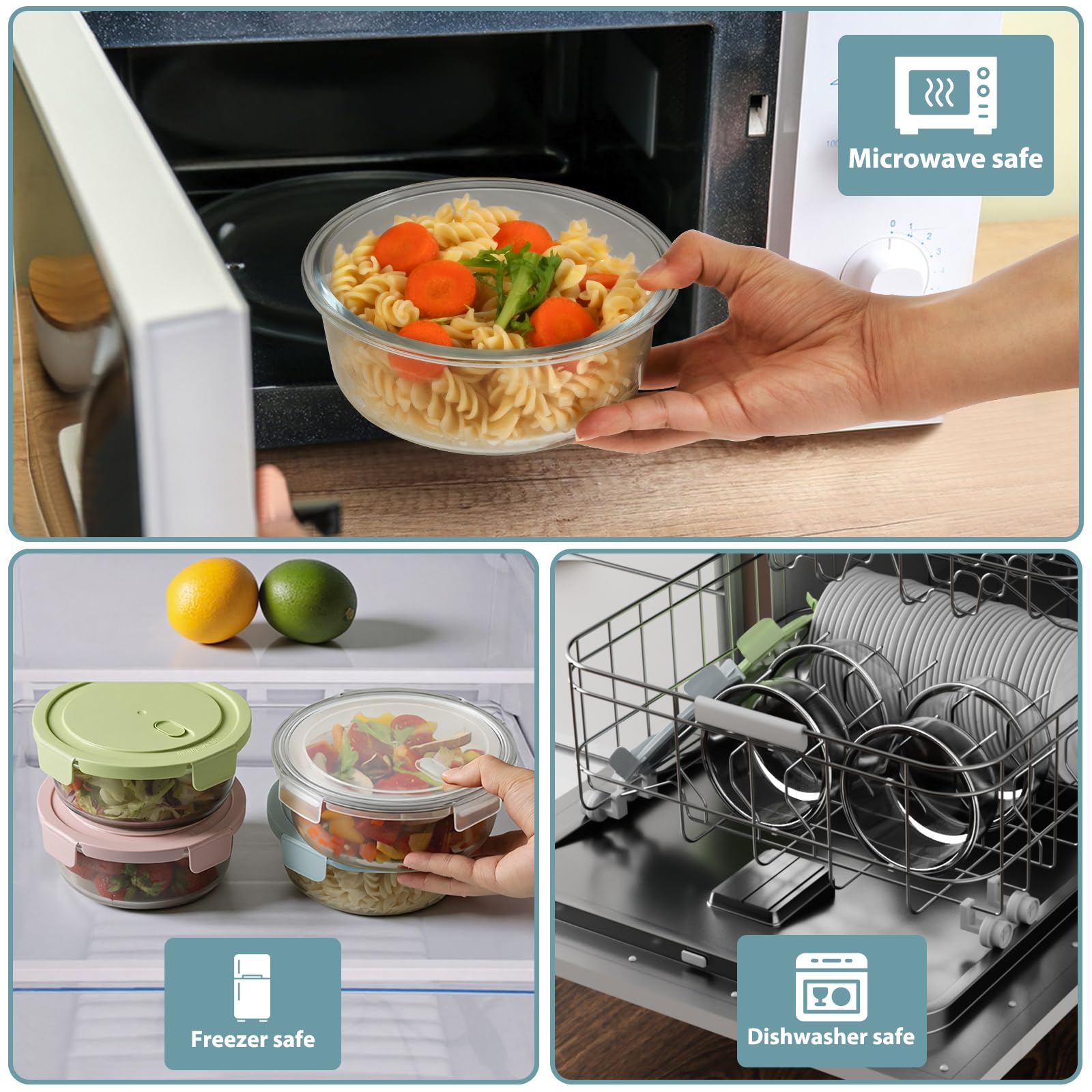 Freshmage contenant en usage avec repas prêt à emporter pratique et sain