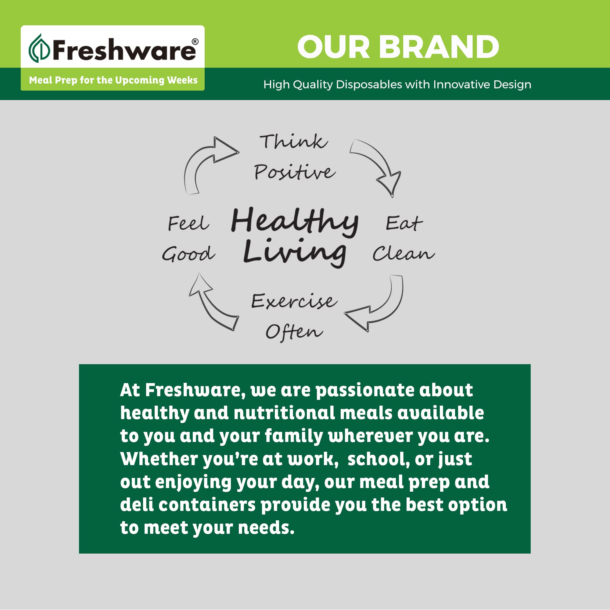 Freshware mise en scène en cuisine pour préparation de repas organisée