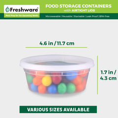 Freshware boîtes empilées économisent l'espace dans le réfrigérateur