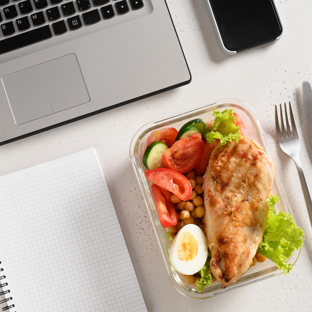 Freshware boîte rangée dans sac repas démontrant transport sûr pour le déjeuner