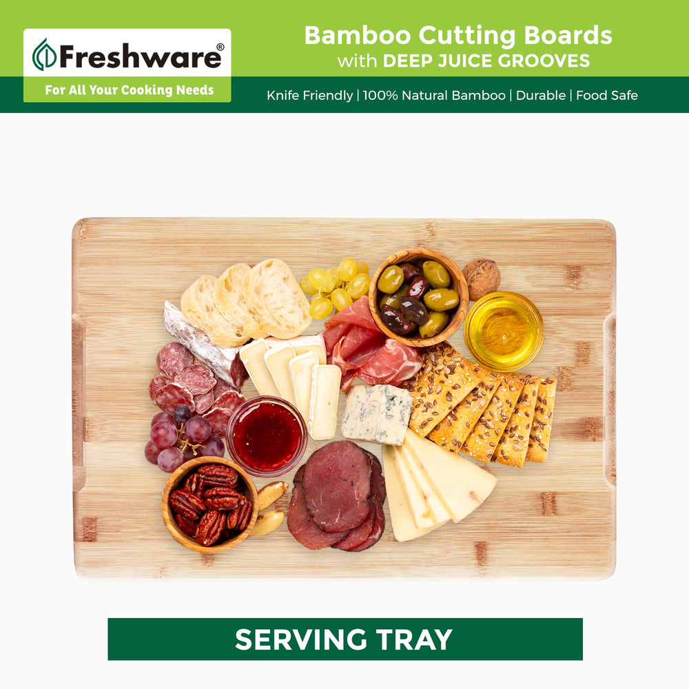 Freshware planche en usage découpant une dinde pour découpe stable
