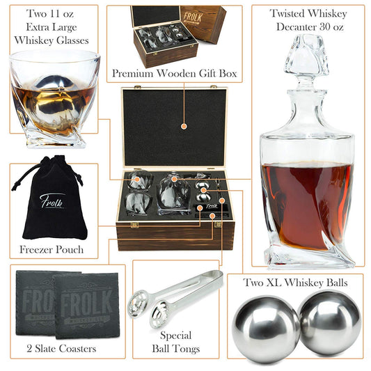 Frolk verres torsadés ensemble valorisant tenue et clarté