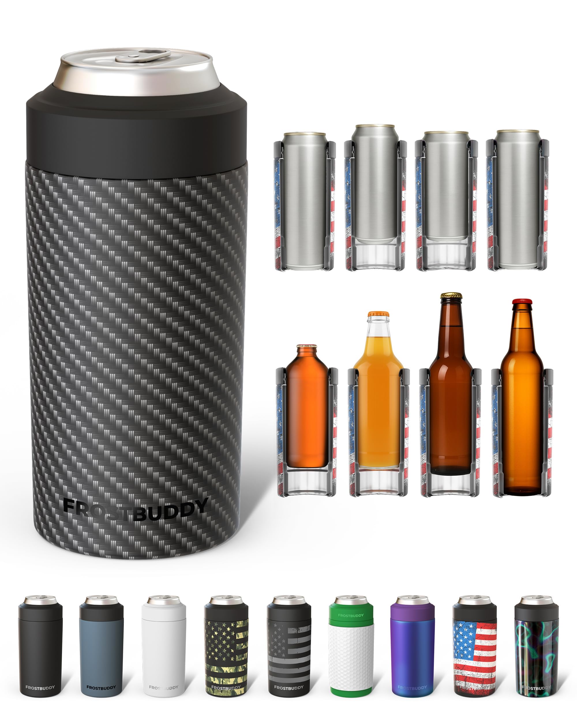 Frost Buddy face avant emballage montre isolation durable et visuel carbon