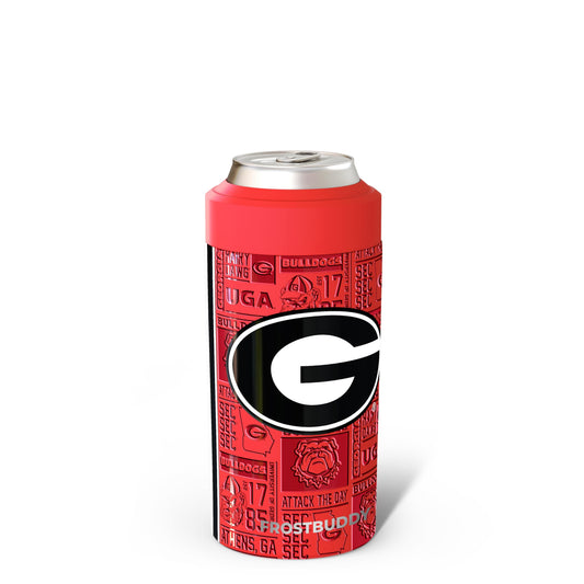 Frost Buddy face avant du produit montrant le logo Georgia Bulldogs et maintien froid