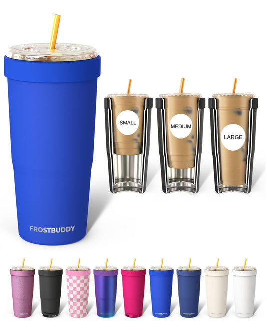 Frost Buddy vue avant du tumbler montrant design et capacité