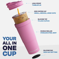 Frost Buddy profil du tumblers blanc, ergonomie et prise en main confort