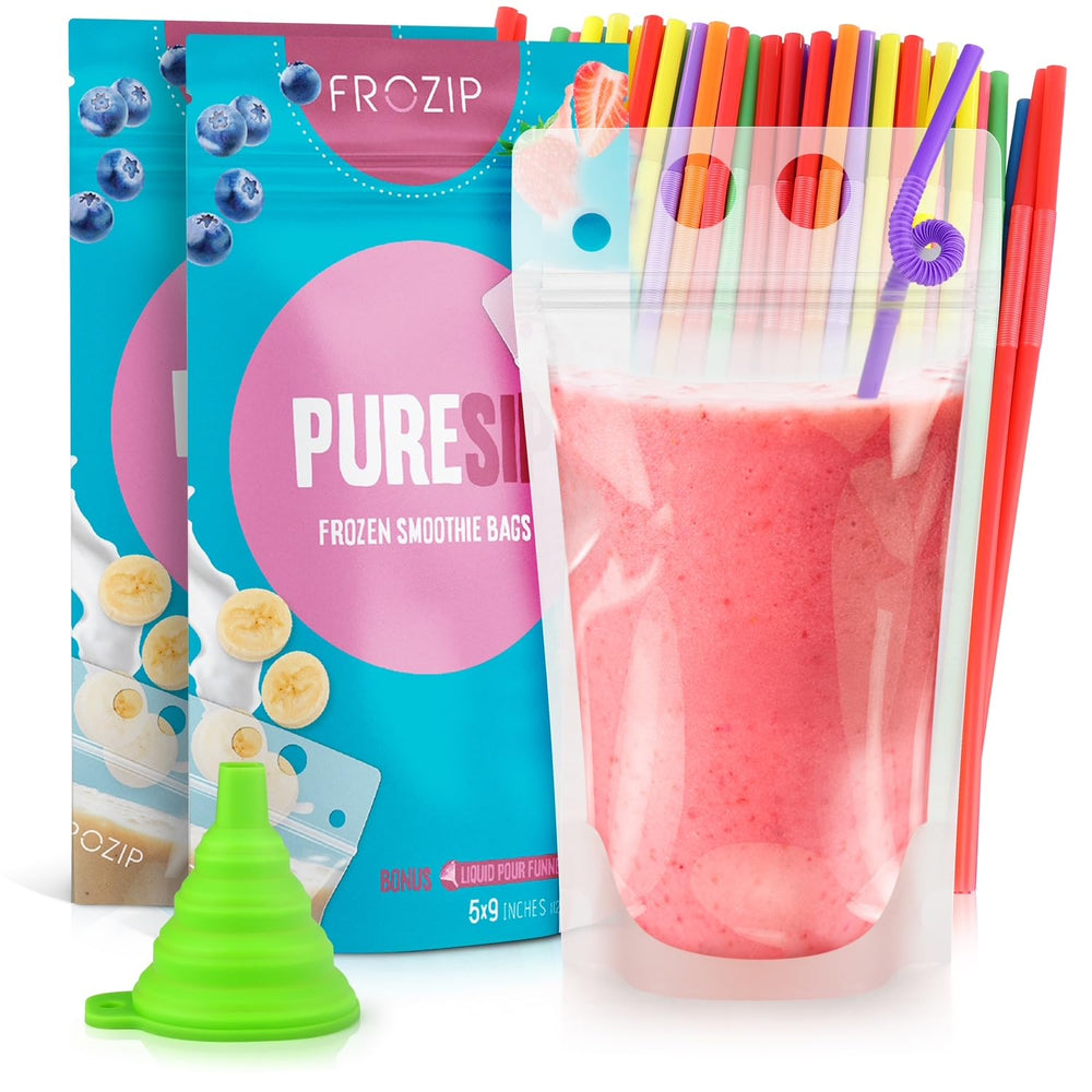 FROZIP pochette face avant transparente montrant contenu pratique