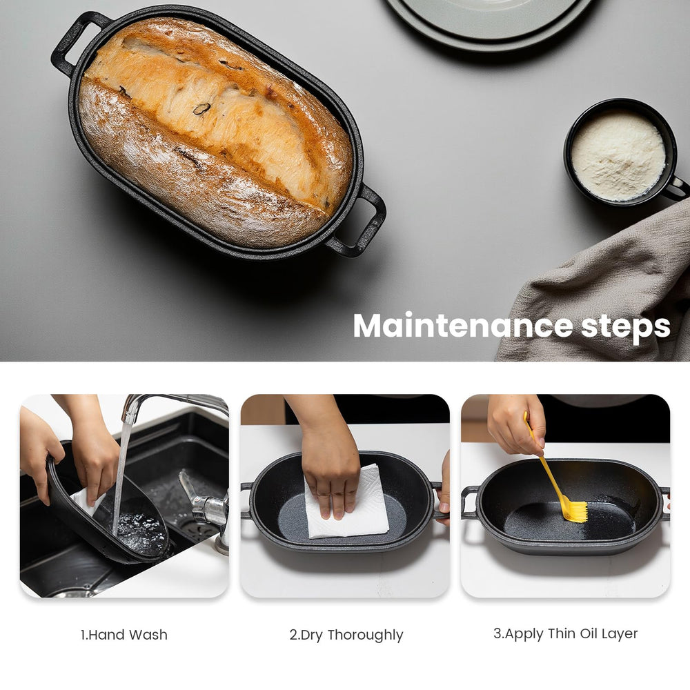 FRRLY comparaison taille montrant dimensions 9x5 pouces pour ajustement au four